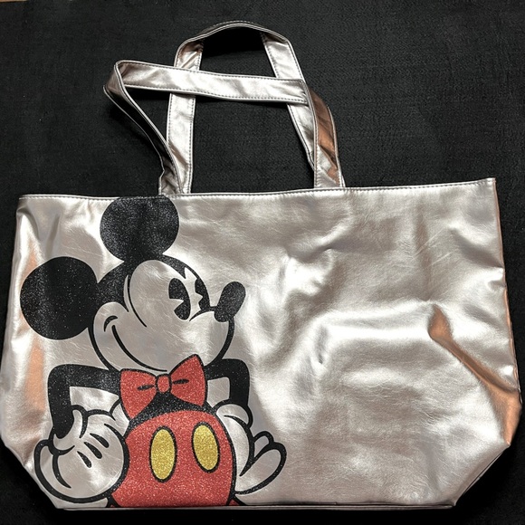 Disney Handbags - Vintage Mickey Mouse Silver colored tote